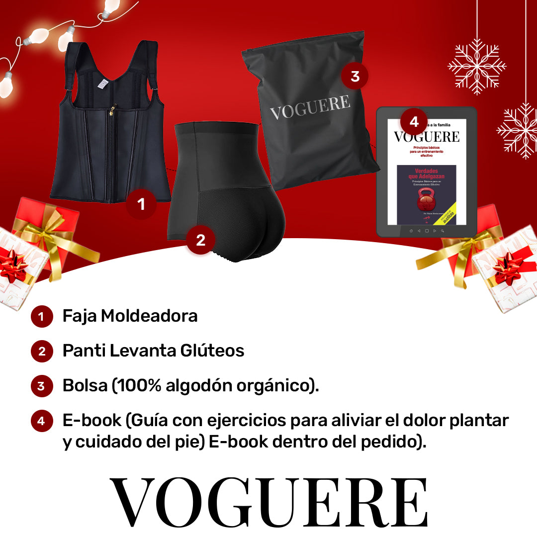 Body Shaper Corset - Faja Moldeadora Colombiana Original + Panti Levanta Gluteos GRATIS