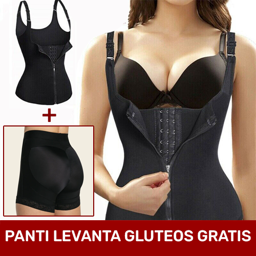 Body Shaper Corset - Faja Moldeadora Colombiana Original + Panti Levanta Gluteos GRATIS